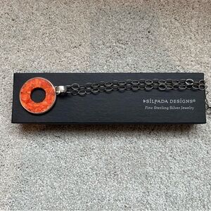 Vintage Silpada Coral Pendant